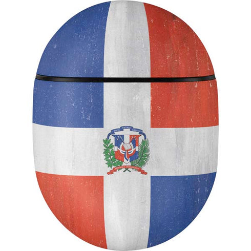Dominican Republic Flag Distressed Google Pixel Buds Skin